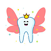Tooth fairy, conceptual illustration