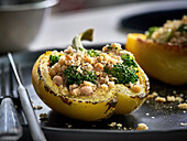 Vegan stuffed peppers with quinoa