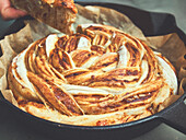 Pizza Babka (braided yeast bread, savoury)