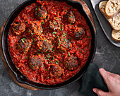 Polpette in Tomatensauce (Italienische Fleischbällchen)