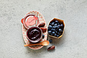 Blueberry date jam (sugar-free)