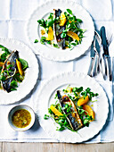 Grilled mackerel fillets with lime mojo