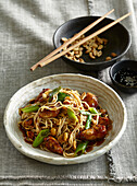 Asia noodles with Kung Pao