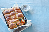 Buns with carrot stuffing