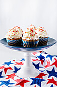 4th of July chocolate cupcakes