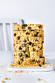 Dried blueberry and vanilla streusel pound cake