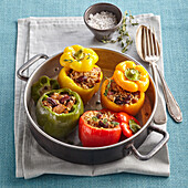 Stuffed Peppers with chicken and rice stuffing