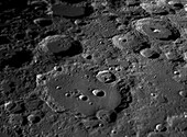 Lunar craters Clavius and Moretus on the Moon