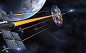 Solar sail spacecraft, illustration