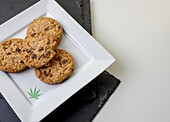 Cannabis cookies, conceptual image