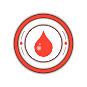 Blood donation, conceptual illustration