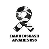 Rare disease ribbon, conceptual illustration
