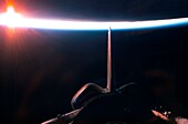 Discovery in orbit, STS-114