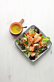 ‘Plucked' salmon salad with kritharaki