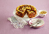 Winter cake with dried fruits
