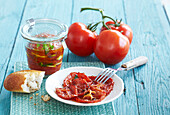 Getrocknete Tomaten in Öl eingelegt