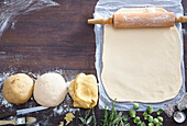 Three sorts of dough