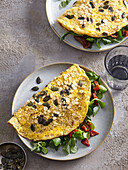 Omelette with chia seeds