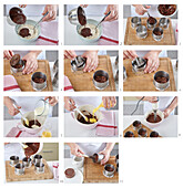 Schokoladentörtchen mit Eierlikör zubereiten