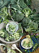 An arrangement of broccoli