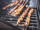 Grilled Pork Belly skewers
