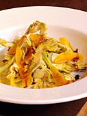 Artichoke salad with bottarga