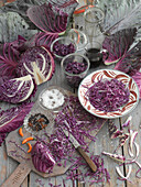Fermented pickled Red cabbage