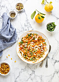 Moroccan carrot salad with pistachios and sultanas
