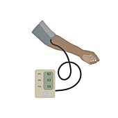 Low blood pressure, illustration