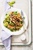 Coriander Chicken with Sweet Potato and Couscous