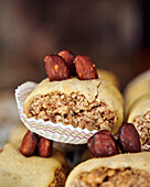 Moroccan cake roll with dates and nuts
