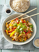Chicken with sweet and sour sauce