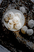 Macaroons with chai masala spice