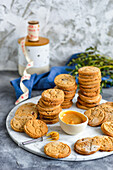 Shortbread-Cookies mit Salzkaramell zu Weihnachten