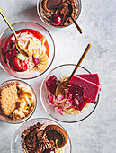 Trifles with biscuits for Christmas