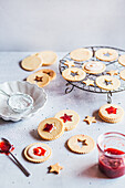 Christmas Linzer Cookies-