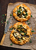 Galettes with Brussels sprouts