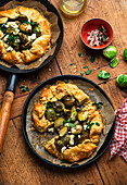 Galettes with Brussels sprouts