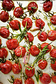 roasted cherry tomatoes out of the oven