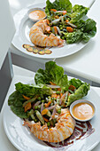 Breton lobster salad with fresh vegetables