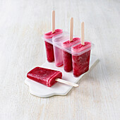 Fruity ice lollies