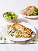 Ham pancake cannelloni