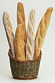 Basket of baguettes