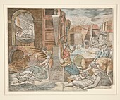 The Plague, 16th century illustration