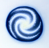 Illustration of swirling galaxy