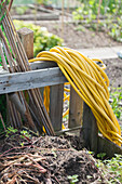 Yellow garden hose