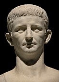 Emperor Claudius, marble statue.