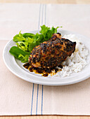 Piri piri chicken with rice