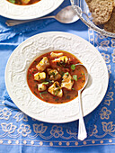 Chorba bil hout, North African fish soup