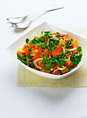 Bowl of carrot and orange salad